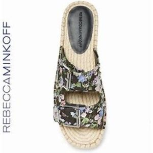 Rebecca Minkoff Jodi Sandal Black Flower Print
